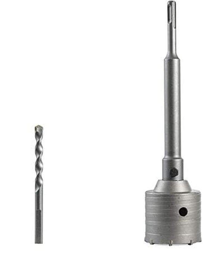 Veltrix 50mm x 250mm Long Concrete Hole Saw Set Choice Of Sizes 30 to 150mm & Length 160 to 600mm Wall Core Drill Bit Cutter Carbide Tipped TCT & SDS+ Plus Extension Bar For Brick, Cement, Stone, Etc - Image 3